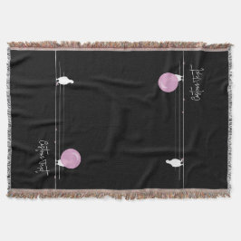 Funny Bubblegum Birds on a Wire Black Decke