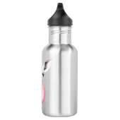 Funny Bubblegum Giraffe Edelstahlflasche (Rechts)
