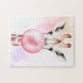 Funny Bubblegum Giraffe Puzzle (Horizontal)
