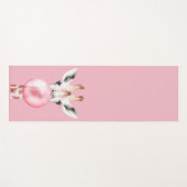 Funny Bubblegum Giraffe Yogamatte (Vorderseite (Horizontal))