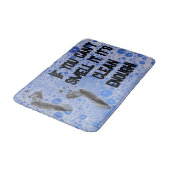 Funny Bubbles Teenage Junge, wenn du es nicht riec Badematte (Schrägansicht)