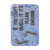 Funny Bubbles Teenage Junge, wenn du es nicht riec Badematte (Vorderseite Vertikal)