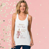 Funny Bubbly Pink Gold Team Bridge Tank Top