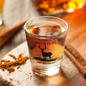 Funny BUCK OFF Hirsche Silhouette Jagen Schnapsglas