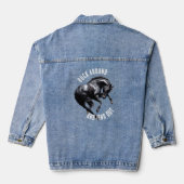 Funny Buck Rund und erfahren Jeansjacke (Rückseite)
