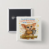 Funny Bucket List Dad Joke Button (Vorne & Hinten)
