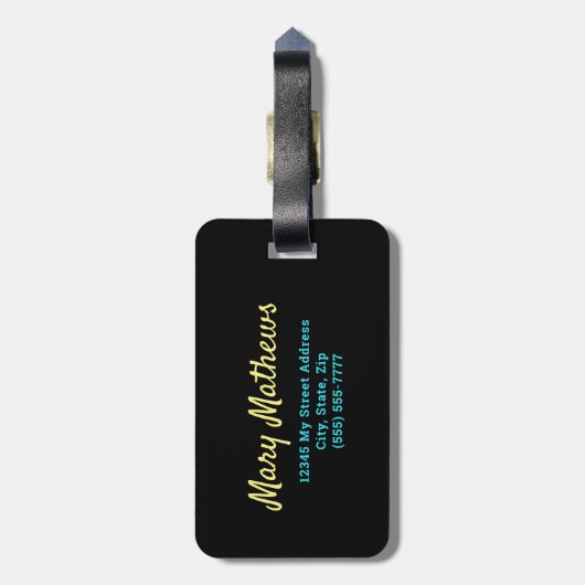 Funny Bucket List hier Gepäckanhänger (Rückseite vertikal)