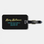 Funny Bucket List hier Gepäckanhänger (Rückseite horizontal)