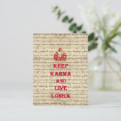 Funny Buddha Sprichwort Postkarte (Stehend Vorderseite)