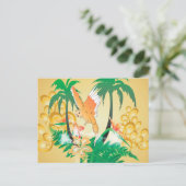 Funny Budgerigars Postkarte (Stehend Vorderseite)