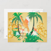 Funny Budgerigars Postkarte (Vorne/Hinten)