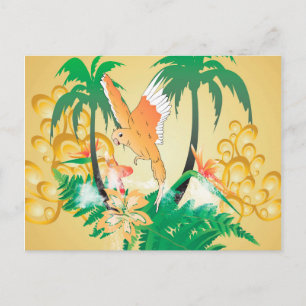 Funny Budgerigars Postkarte