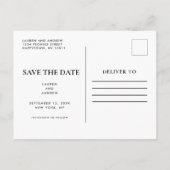 Funny Budget Foto Einfache Hochzeit retten das Dat Postkarte (Rückseite)