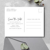 Funny Budget Wedding Save the Date Postkarte
