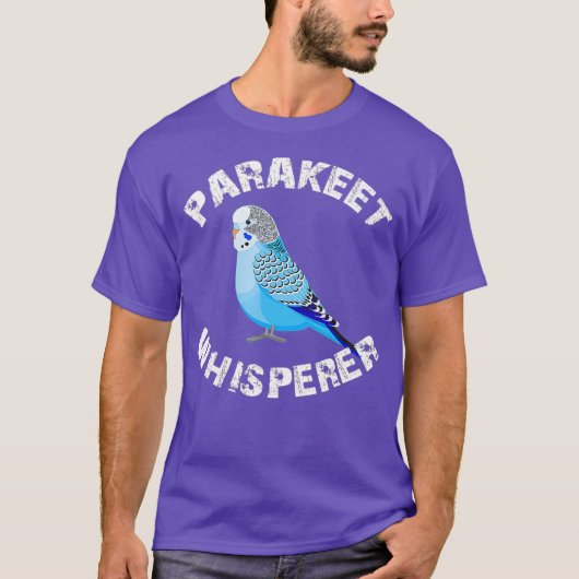 Funny Budgie Parakeet Whisperer Parrot Bird T-Shirt (Vorderseite)