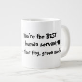 Funny Budgie Tasse - Bestes Mensch je (Vorderseite Rechts)