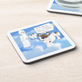 Funny Buffalo Flügel im Himmel Geschenk Getränkeuntersetzer (Linke Seite)