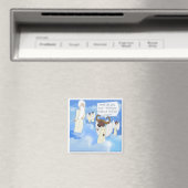 Funny Buffalo Flügel im Himmel Geschenk Magnet (In Situ (Geschirrspüler))