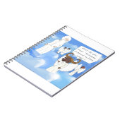 Funny Buffalo Flügel im Himmel Geschenk Notizblock (Linke Seite)