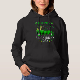 Funny Buffalo Kariert Green Truck Alligator St Pat Hoodie
