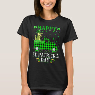 Funny Buffalo Kariert Green Truck Alligator St Pat T-Shirt