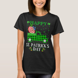 Funny Buffalo Kariert Green Truck Archery St. Patr T-Shirt
