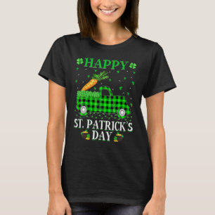 Funny Buffalo Kariert Green Truck Carrot St Patric T-Shirt