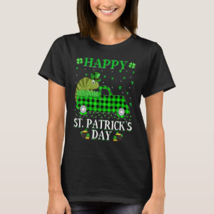 Funny Buffalo Kariert Green Truck Chameleon St Pat T-Shirt
