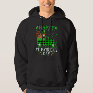 Funny Buffalo Kariert Green Truck Chipmunk St Patr Hoodie