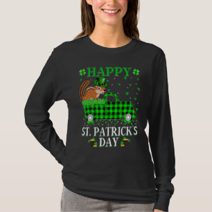 Funny Buffalo Kariert Green Truck Chipmunk St Patr T-Shirt