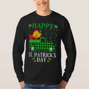 Funny Buffalo Kariert Green Truck Goldfish St Patr T-Shirt