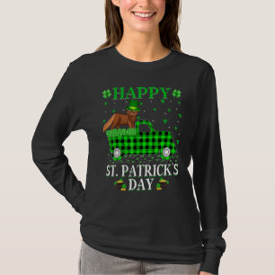 Funny Buffalo Kariert Green Truck Mink St. Patrick T-Shirt