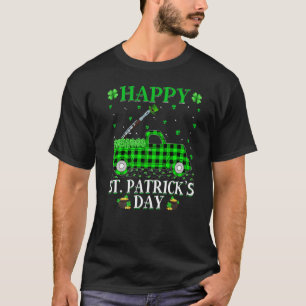 Funny Buffalo Kariert Green Truck Piccolo St. Patr T-Shirt