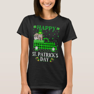 Funny Buffalo Kariert Green Truck Pika St. Patrick T-Shirt
