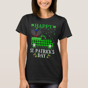 Funny Buffalo Kariert Green Truck Racquetball St P T-Shirt