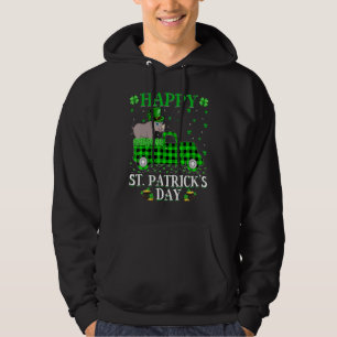 Funny Buffalo Kariert Green Truck Rhino St Patrick Hoodie