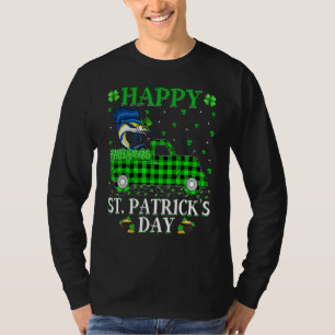 Funny Buffalo Kariert Green Truck Sailfish St Patr T-Shirt