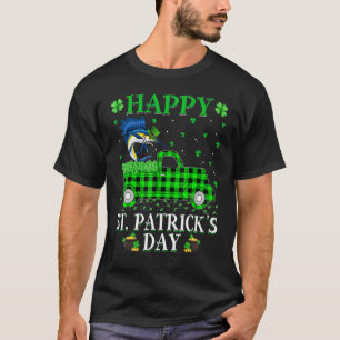 Funny Buffalo Kariert Green Truck Sailfish St Patr T-Shirt
