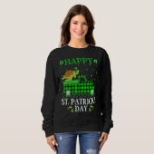 Funny Buffalo Kariert Green Truck Sea Turtle St Pa Sweatshirt (Vorne ganz)
