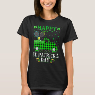 Funny Buffalo Kariert Green Truck Tennis St Patric T-Shirt