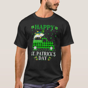 Funny Buffalo Kariert Green Truck Thunfisch St Pat T-Shirt