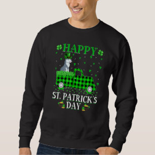 Funny Buffalo Kariert Green Truck Wolf St Patrick' Sweatshirt