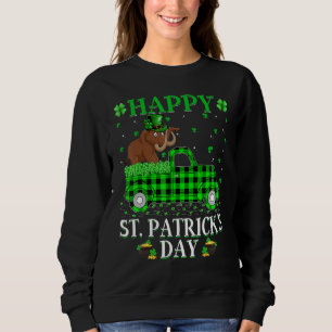 Funny Buffalo Kariert Green Truck Wooly St Patrick Sweatshirt