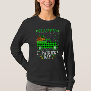 Funny Buffalo Kariert Grüner LKW Armadillo St Patr T-Shirt