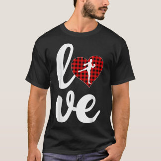 Funny Buffalo Karierte Liebe Kickboing Valentinsta T-Shirt