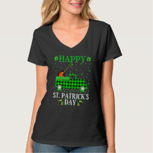 Funny Buffalo Karierter Grüner Lkw Mandolin St. Pa T-Shirt
