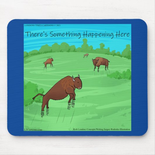 Funny Buffalo Springfield für was es wert ist Mousepad (Vorne)