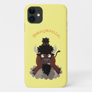 Funny Büffel Bison Cartoon Illustration Case-Mate iPhone Hülle