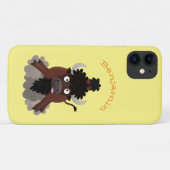 Funny Büffel Bison Cartoon Illustration Case-Mate iPhone Hülle (Rückseite (Horizontal))