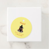 Funny Büffel Bison Cartoon Illustration Geschenkanhänger (Beispiel)
